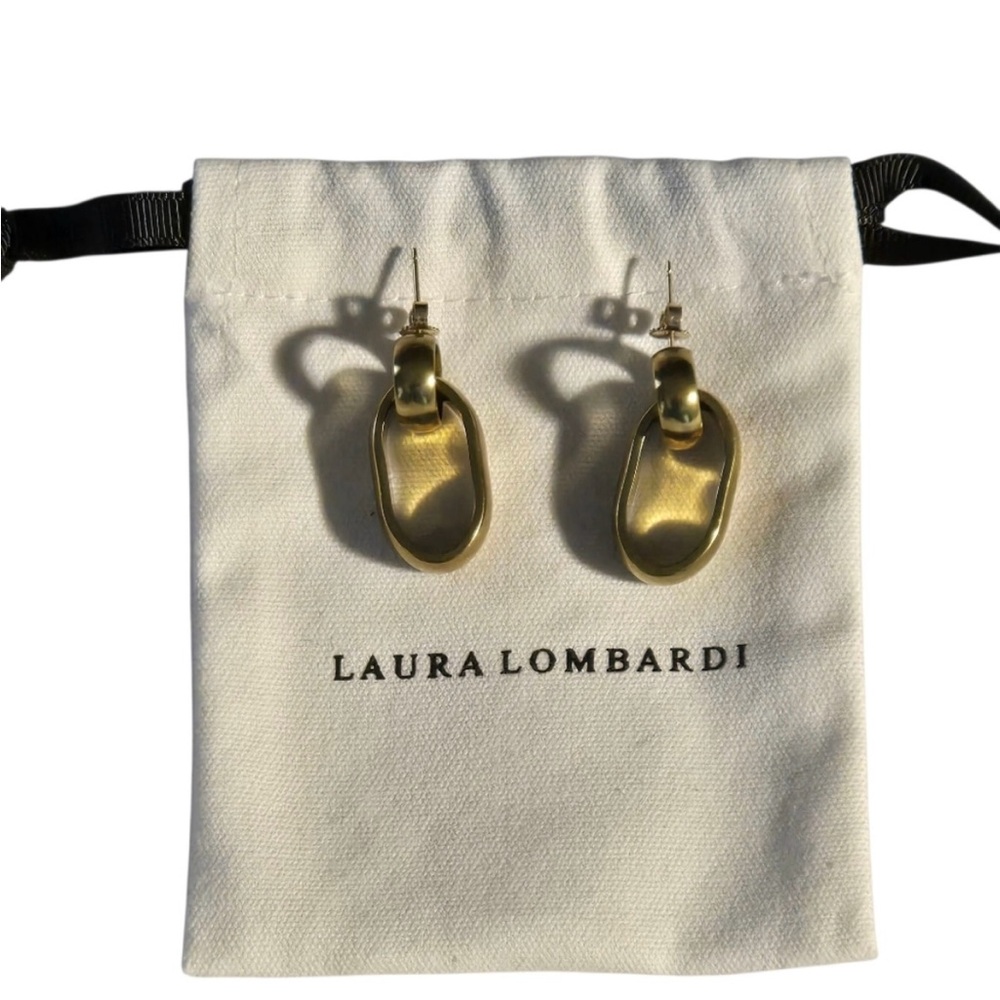Laura Lombardi Elena Gold Hoop Earrings